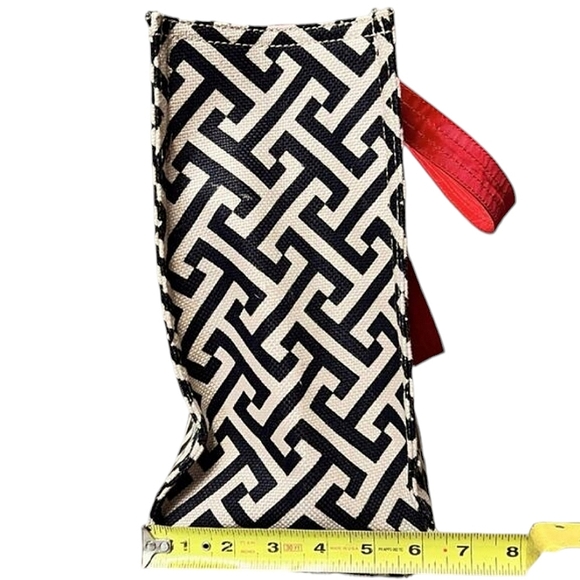 Spartina 449 Callahan Market Linen & Leather Tote, Cream/Black/Red - Picture 8 of 10